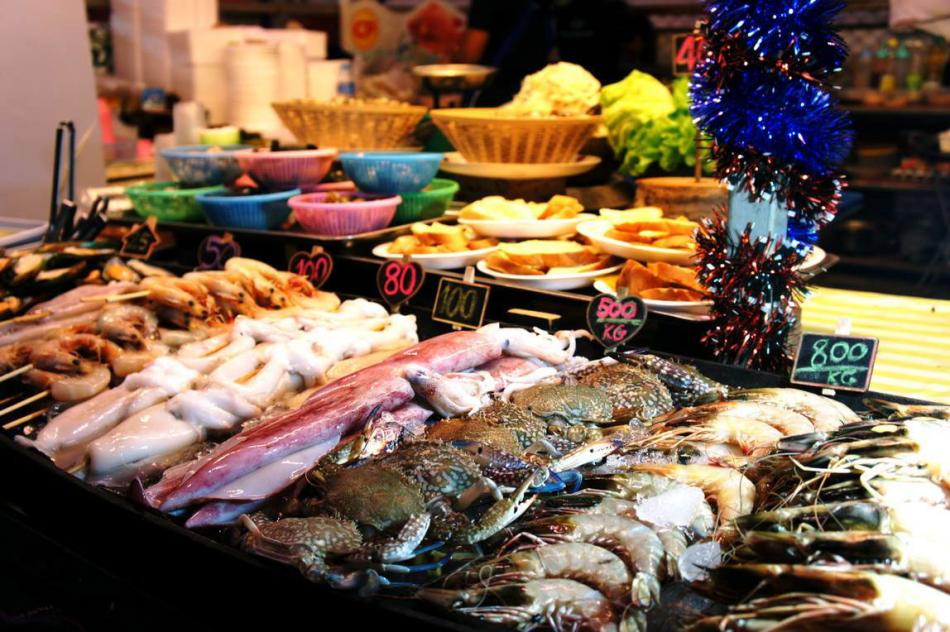 Морепродукты на Самуи
