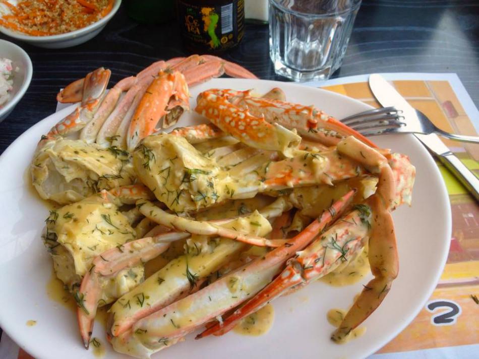 Краб в ресторане Shrimps House